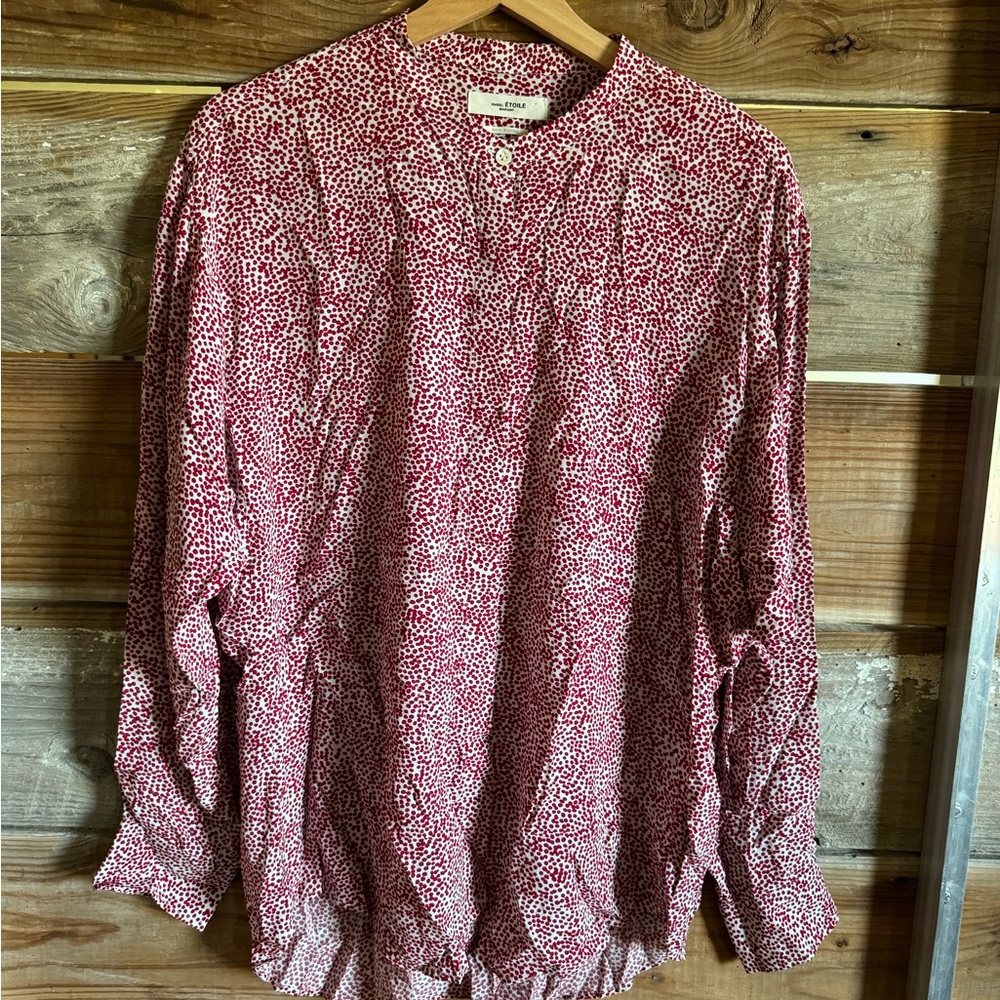 Isabel Marant Etoile silk button down shirt